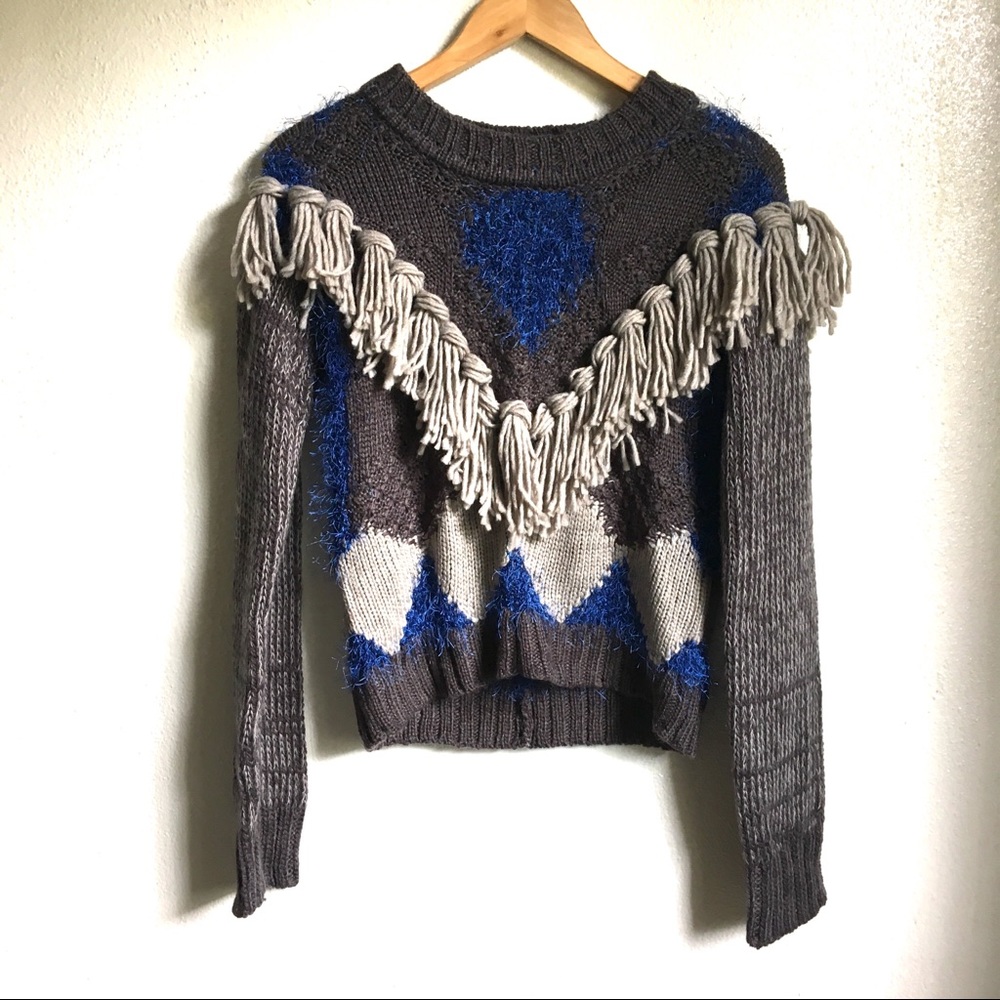For Love and Lemons Tassel Knitz Sweater